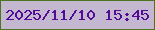 文字の大きさ：2、枠の色：4b751e、背景の色：c3b8cf、文字の色：520a97 無料ブログパーツのブログ時計