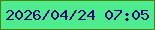 文字の大きさ：2、枠の色：4b8211、背景の色：4ded8f、文字の色：230573 無料ブログパーツのブログ時計