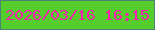文字の大きさ：4、枠の色：4b8377、背景の色：55cd2c、文字の色：fc22ad 無料ブログパーツのブログ時計