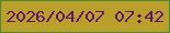 文字の大きさ：5、枠の色：4b892e、背景の色：baa02b、文字の色：5f176f 無料ブログパーツのブログ時計
