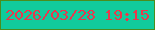 文字の大きさ：2、枠の色：4b8d1d、背景の色：11cb9c、文字の色：e8374d 無料ブログパーツのブログ時計