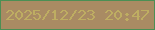 文字の大きさ：5、枠の色：4b8f54、背景の色：a98b63、文字の色：bead62 無料ブログパーツのブログ時計