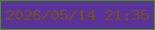 文字の大きさ：4、枠の色：4b921a、背景の色：593399、文字の色：734f22 無料ブログパーツのブログ時計