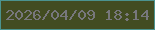 文字の大きさ：4、枠の色：4b938f、背景の色：424c21、文字の色：77777c 無料ブログパーツのブログ時計