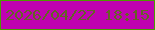 文字の大きさ：4、枠の色：4b9c00、背景の色：bf02b1、文字の色：646425 無料ブログパーツのブログ時計