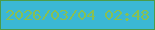 文字の大きさ：4、枠の色：4b9c49、背景の色：3bb8d5、文字の色：88c053 無料ブログパーツのブログ時計