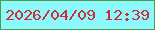 文字の大きさ：5、枠の色：4b9c4b、背景の色：8df9fd、文字の色：cb3038 無料ブログパーツのブログ時計