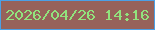 文字の大きさ：3、枠の色：4ba0e5、背景の色：96625a、文字の色：91e37d 無料ブログパーツのブログ時計