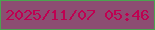 文字の大きさ：1、枠の色：4ba350、背景の色：8c4d72、文字の色：bf0051 無料ブログパーツのブログ時計