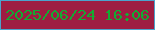 文字の大きさ：4、枠の色：4ba3cc、背景の色：9e1d42、文字の色：12ab32 無料ブログパーツのブログ時計
