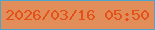 文字の大きさ：4、枠の色：4ba5cd、背景の色：e28e5a、文字の色：e45118 無料ブログパーツのブログ時計