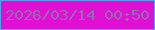 文字の大きさ：4、枠の色：4ba5ed、背景の色：e10fd3、文字の色：956bb6 無料ブログパーツのブログ時計