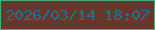 文字の大きさ：3、枠の色：4baa81、背景の色：68362b、文字の色：1f738f 無料ブログパーツのブログ時計