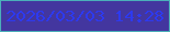 文字の大きさ：4、枠の色：4bafba、背景の色：43369f、文字の色：2d3af0 無料ブログパーツのブログ時計