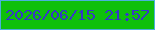 文字の大きさ：5、枠の色：4bb0db、背景の色：0fc00b、文字の色：3637c8 無料ブログパーツのブログ時計