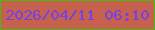 文字の大きさ：5、枠の色：4bb814、背景の色：c6614e、文字の色：7441e7 無料ブログパーツのブログ時計