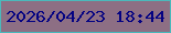 文字の大きさ：2、枠の色：4bb8bb、背景の色：8d6f84、文字の色：050382 無料ブログパーツのブログ時計