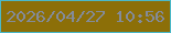 文字の大きさ：2、枠の色：4bb8c7、背景の色：8c6f08、文字の色：838b9a 無料ブログパーツのブログ時計