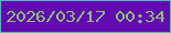 文字の大きさ：4、枠の色：4bbcb4、背景の色：610ab2、文字の色：8ec173 無料ブログパーツのブログ時計