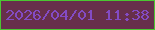 文字の大きさ：3、枠の色：4bc632、背景の色：672f4b、文字の色：834bc4 無料ブログパーツのブログ時計
