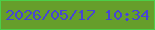 文字の大きさ：5、枠の色：4bcf49、背景の色：669e2b、文字の色：4644d5 無料ブログパーツのブログ時計