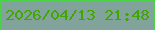 文字の大きさ：3、枠の色：4bd246、背景の色：82a29c、文字の色：40a700 無料ブログパーツのブログ時計