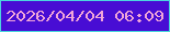 文字の大きさ：3、枠の色：4bd5de、背景の色：480dd4、文字の色：f0a5d8 無料ブログパーツのブログ時計