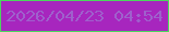 文字の大きさ：3、枠の色：4bd65e、背景の色：a726be、文字の色：9f60cc 無料ブログパーツのブログ時計