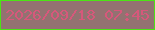 文字の大きさ：4、枠の色：4be414、背景の色：937271、文字の色：d6587b 無料ブログパーツのブログ時計