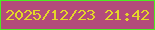 文字の大きさ：1、枠の色：4bec23、背景の色：b34b7a、文字の色：e4d728 無料ブログパーツのブログ時計