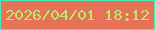 文字の大きさ：3、枠の色：4becbc、背景の色：e67358、文字の色：b6eb6d 無料ブログパーツのブログ時計