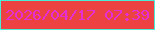 文字の大きさ：4、枠の色：4becd6、背景の色：ec4242、文字の色：e52fd6 無料ブログパーツのブログ時計