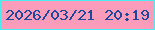 文字の大きさ：5、枠の色：4becf2、背景の色：fb9cba、文字の色：1e489e 無料ブログパーツのブログ時計