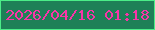 文字の大きさ：1、枠の色：4bed88、背景の色：1e8057、文字の色：f835a8 無料ブログパーツのブログ時計