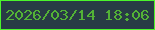 文字の大きさ：2、枠の色：4bf42c、背景の色：283b45、文字の色：53b236 無料ブログパーツのブログ時計