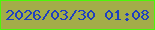 文字の大きさ：2、枠の色：4bf70a、背景の色：a3ad49、文字の色：1f3fc0 無料ブログパーツのブログ時計