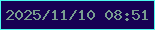 文字の大きさ：3、枠の色：4bf9ee、背景の色：170153、文字の色：789d8f 無料ブログパーツのブログ時計
