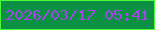 文字の大きさ：1、枠の色：4bfb3a、背景の色：0b9044、文字の色：a546e8 無料ブログパーツのブログ時計