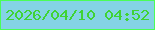文字の大きさ：5、枠の色：4bfd57、背景の色：84d3e5、文字の色：3fd334 無料ブログパーツのブログ時計