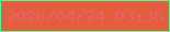 文字の大きさ：5、枠の色：4bff95、背景の色：e65d3e、文字の色：dd656c 無料ブログパーツのブログ時計