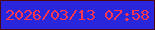 文字の大きさ：4、枠の色：4c0710、背景の色：2926db、文字の色：fa3653 無料ブログパーツのブログ時計