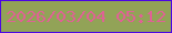 文字の大きさ：1、枠の色：4c07e4、背景の色：92a357、文字の色：df6294 無料ブログパーツのブログ時計