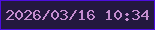 文字の大きさ：4、枠の色：4c0ede、背景の色：23183f、文字の色：c58dd0 無料ブログパーツのブログ時計