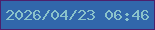 文字の大きさ：3、枠の色：4c206c、背景の色：3167ab、文字の色：8ac2cb 無料ブログパーツのブログ時計