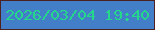 文字の大きさ：2、枠の色：4c211e、背景の色：437fc8、文字の色：24d78b 無料ブログパーツのブログ時計