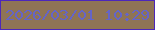 文字の大きさ：2、枠の色：4c27ba、背景の色：8f7455、文字の色：6464c9 無料ブログパーツのブログ時計