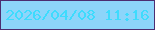 文字の大きさ：5、枠の色：4c2d71、背景の色：8dd5fa、文字の色：3edbfd 無料ブログパーツのブログ時計