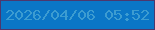 文字の大きさ：3、枠の色：4c376d、背景の色：0a76c6、文字の色：3c9cd1 無料ブログパーツのブログ時計