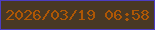 文字の大きさ：4、枠の色：4c3dc2、背景の色：483824、文字の色：ae5705 無料ブログパーツのブログ時計