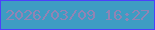 文字の大きさ：4、枠の色：4c40fb、背景の色：3e9cc3、文字の色：9184b4 無料ブログパーツのブログ時計